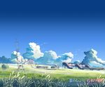  day grass highres kumo_no_mukou_yakusoku_no_basho landscape nature no_humans scenery shinkai_makoto sky 