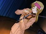  blonde_hair endou_akira instrument long_hair long_sleeves screencap sentimental_graffiti solo violin 