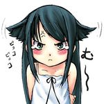  anger_vein angry blush expressive_hair hair_flaps lowres pout saya saya_no_uta solo tanisi_(hosimade) 