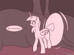  askbumpywish dialogue english_text equine feral friendship_is_magic hi_res horn mammal my_little_pony solo speech_bubble sweat text twilight_sparkle_(mlp) winged_unicorn wings 