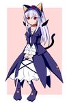  animal_ears cat_ears long_hair long_sleeves rozen_maiden solo suigintou tail takami_ryou wings 