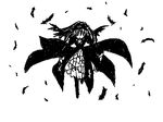  animated animated_gif easytoon feathers greyscale long_sleeves monochrome rozen_maiden solo suigintou wiggly 