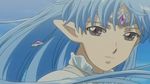  blue_hair face lafiel long_hair pointy_ears screencap seikai_no_senki solo 