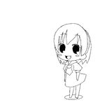  1girl animated animated_gif chibi easytoon greyscale higurashi_no_naku_koro_ni houjou_satoko lowres maebara_keiichi monochrome panties prank rope underwear 