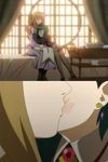  brown_hair kiss long_hair multiple_girls my-otome pantyhose screencap shizuru_viola tomoe_marguerite yuri 