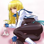  blonde_hair gear_senshi_dendou haruyama_kazunori long_sleeves lowres mask solo vega_(dendoh) 