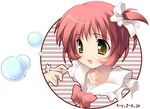  air bangs bubble_blowing bubble_pipe kantoku michiru_(air) red_hair solo 