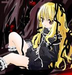  blonde_hair brown_eyes gothic long_hair long_sleeves noto_(soranoto) original solo 