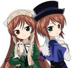  heterochromia ixy long_sleeves multiple_girls rozen_maiden siblings sisters souseiseki suiseiseki twins 