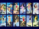  adachi_taeko artist_request ayasaki_wakana bikini black_hair brown_hair collage day endou_akira everyone hairband hosaka_miyuki hoshino_asuka loafers long_hair matsuoka_chie morii_kaho multiple_girls nagakura_emiru nanase_yuu official_art one-piece_swimsuit ponytail sawatari_honoka sentimental_graffiti shoes short_hair smile socks sugihara_manami swimsuit yamamoto_rurika 