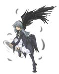  bangs long_hair long_sleeves red_eyes rozen_maiden silver_hair solo suigintou zero_point 