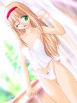  camisole copyright_request glasses hairband lingerie long_hair norizou_type-r panties solo underwear underwear_only 
