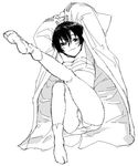  copyright_request feet greyscale long_sleeves lowres monochrome panties sarashi satou_atsuki sketch socks solo tabi underwear 