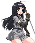  druaga_no_tou fantasy ki_(druaga) oekaki onija_tarou solo sword weapon 