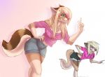  2019 5_figners anthro blonde_hair breasts brown_fur canid canine canis clothed clothing digital_media_(artwork) ei-ka female fur hair mammal wolf 
