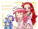  :3 alternate_hairstyle artist_request chibi fine fushigiboshi_no_futago_hime harukaze_doremi lowres multiple_girls ojamajo_doremi red_hair rein segawa_onpu 