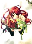  alastor_(shakugan_no_shana) highres itou_noiji jewelry official_art pendant red_hair shakugan_no_shana shana thighhighs 