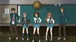  3girls animated animated_gif asahina_mikuru blue_skirt brown_hair dancing hare_hare_yukai kita_high_school_uniform koizumi_itsuki kyon long_sleeves lowres multiple_boys multiple_girls nagato_yuki school_uniform serafuku short_hair skirt suzumiya_haruhi suzumiya_haruhi_no_yuuutsu 