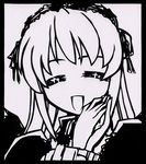  artist_request bangs kirigami monochrome rozen_maiden solo suigintou 