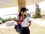  highres photo school_uniform shihono_ryo solo 
