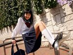  highres photo school_uniform shihono_ryo solo 