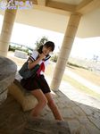  day highres photo school_uniform shihono_ryo solo 