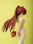  basketball bra figure highres kousaka_tamaki lingerie panties photo red_hair solo thighhighs to_heart_2 underwear 