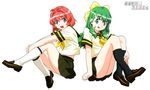  artist_request bangs miyafuji_miina multiple_girls onegai_twins onodera_karen red_hair school_uniform 