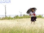  day highres photo school_uniform shihono_ryo solo umbrella wallpaper 