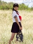  highres photo school_uniform shihono_ryo solo 