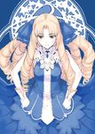  blonde_hair brown_eyes fate/hollow_ataraxia fate/stay_night fate_(series) long_hair long_sleeves luviagelita_edelfelt papercrown ringlets solo 