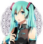  aqua_eyes aqua_hair bad_id bad_pixiv_id hatsune_miku headphones headset hinamu long_hair necktie solo twintails upper_body vocaloid 