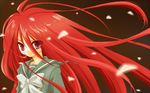  ahoge long_hair red_eyes red_hair school_uniform shakugan_no_shana shana solo yuzu_tanuki 
