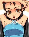  armpits cute_&amp;_girly_(idolmaster) idolmaster idolmaster_(classic) idolmaster_1 long_hair minase_iori pastel_marine_(idolmaster) solo yuu_(kfc) 