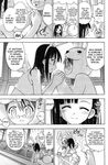  1girl akamatsu_ken albert_chamomille animal_costume animal_ears bunny_costume bunny_ears comic greyscale hard_translated highres mahou_sensei_negima! monochrome negi_springfield official_art sakurazaki_setsuna scan translated 