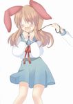  animal_ears asahina_mikuru bangs bunny_ears kita_high_school_uniform leash long_sleeves sandlot school_uniform serafuku solo suzumiya_haruhi_no_yuuutsu 