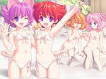  animal_ears bath bikini cat_ears copyright_request duplicate jpeg_artifacts miyama_amehiko multiple_girls petite red_hair side-tie_bikini swimsuit 