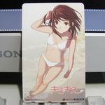  bare_arms bikini hoshino_yuumi keyboard_(computer) kimi_kiss phonecard photo solo swimsuit 