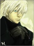  artist_request cigarette ginko hair_over_one_eye long_sleeves lowres male_focus mushishi oekaki smoking solo 