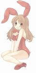  animal_ears asahina_mikuru bare_legs bunny_ears bunnysuit sandlot solo suzumiya_haruhi_no_yuuutsu 