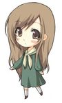  artist_request blush_stickers brown_hair chibi long_hair long_sleeves lowres maria-sama_ga_miteru solo toudou_shimako very_long_hair 