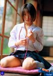  kazano_maiko panties pantyshot photo school_uniform solo underwear undressing 