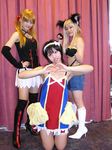  cosplay head_tilt highres liru multiple_girls pachira photo renkin_san-kyuu_magical_pokaan thighhighs yuuma_(renkin_san-kyuu_magical_pokaan) 