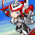  cosplay eureka eureka_seven eureka_seven_(series) ishichou_(idogaya) lowres mecha mecha_musume nirvash nirvash_(cosplay) oekaki solo 