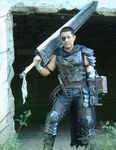  berserk cosplay dragonslayer_(sword) guts male_focus photo solo 