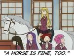  ahorseisfinetoo cap horse kakizaki_misa konoe_konoka macro mahou_sensei_negima sasaki_makie shiina_sakurako yukihiro_ayaka 