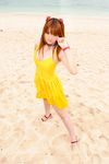  cosplay dress neon_genesis_evangelion photo solo souryuu_asuka_langley yellow_dress 