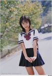  day kishinami_riho photo school_uniform solo 