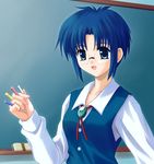  artist_request chalk ciel glasses long_sleeves solo teacher tsukihime 