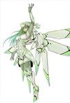  android artist_request battle green lowres mecha mechanical_wings original robot solo thighhighs wings 